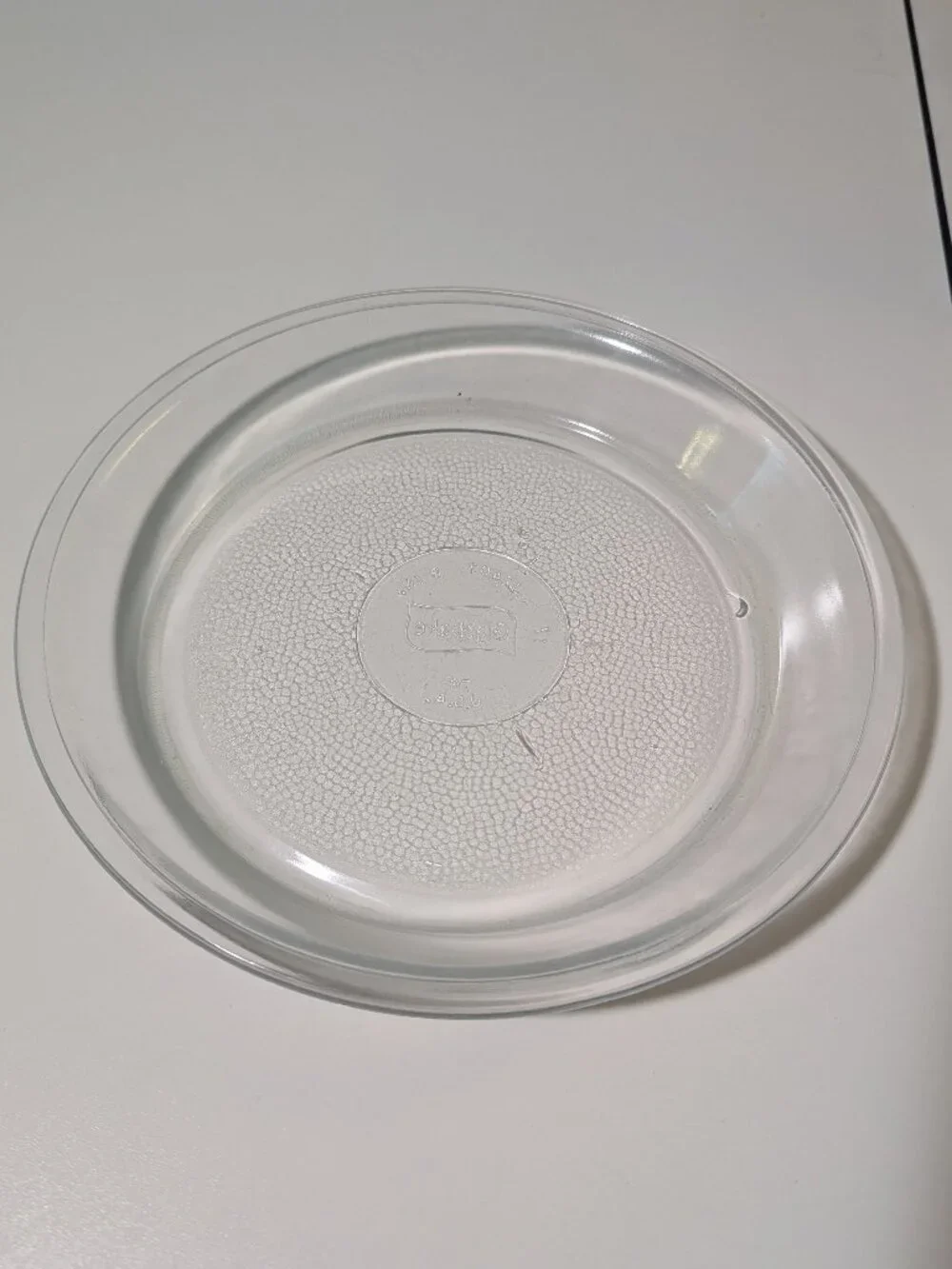 Vintage Glasbake Clear Glass 9-Inch Pie Plate / Baking Dish (Model #J2407)